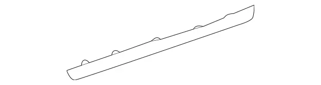 2197300478 - Body: Lower Seal for Mercedes-Benz Image