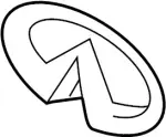628901NF1A - Body: Emblem for INFINITI: G25, G37, Q40 Image