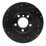 63332012R - : DFC Brake Rotor - Drilled and Slotted - Black for DYNAMIC FRICTION Image