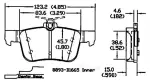 13054282 - : Disc Brake Pad Set for OmniParts Image