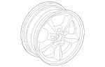 209401050280 - : Exchange  Mb 5 Spoke Rim for Mercedes-Benz Image