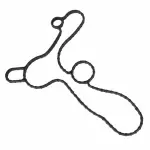 BR3Z8507L - Cooling System: Cover Gasket for Ford: Expedition, Explorer, F-150, Mustang, Police Interceptor Utility, Transit-150, Transit-250, Transit-350, Transit-350 HD | Lincoln: Navigator Image