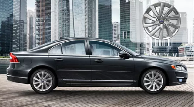 31414838 - : Aluminum Rim Rex 7 X 17in - Silver for Volvo: S60, S60 Cross Country, S80, V60 Cross Country Image