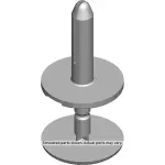 11548780 - : Headlining Trim Panel Retainer for GM Image