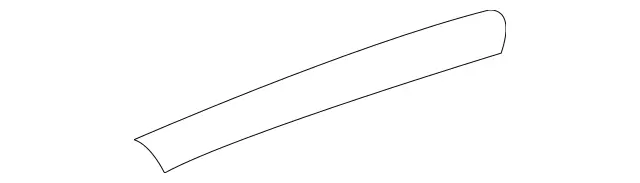 1647301322 - Rear Doors: Trim Bar for Mercedes-Benz: GL320, GL550, ML320, ML350, ML450, ML500, ML550, ML63 AMG Image