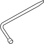 KK3Z17032A - : Lug Wrench for Ford: E-Transit, Transit-150, Transit-250, Transit-350, Transit-350 HD Image