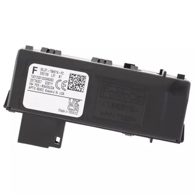 ML3Z15607Y - : Tire Pressure Monitoring System (TPMS) Receiver for Ford: Bronco, Edge, Escape, Expedition, Explorer, F-150, F-150 Lightning, F-250 Super Duty, F-350 Super Duty, Police Interceptor Utility | Lincoln: Corsair, Navigator Image