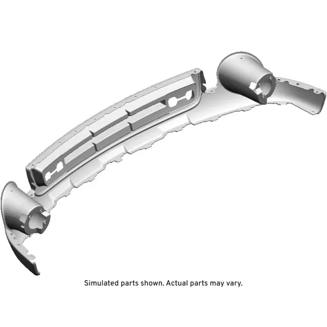 15921531 - : Black Front Air Deflector for GM Image