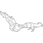 JJ5Z5G232A - : 2018 2019 Ford Escape - Mnfd W/Converter for Ford: Escape Image