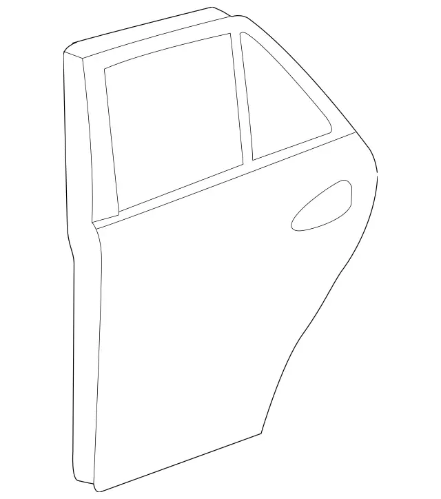 1667300305 - Rear Doors: Rear Door for Mercedes-Benz: GL350, GL450, GL550, GL63 AMG, GLS350d, GLS450, GLS550, GLS63 AMG Image image