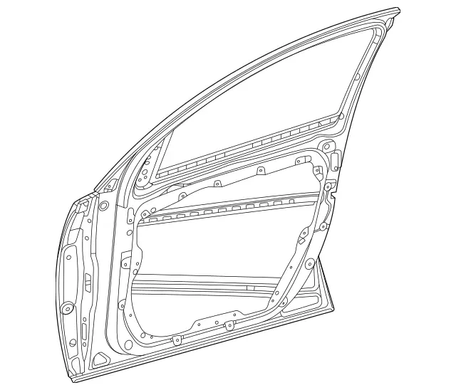 1677200600 - Front Doors: Driver Door for Mercedes-Benz: GLE350, GLE450e, GLE580, GLS450, GLS580, GLS63 AMG, Maybach GLS600 Image image