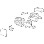 JL3Z17682DB - Body: Mirror for Ford: F-150 Image