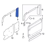 CK4Z6125508AE - Body: Rear Molding for Ford: E-Transit, Transit-350, Transit-350 HD Image