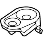 FA1Z18808N - Body: Inst Panel Speaker for Lincoln: MKX, Nautilus Image