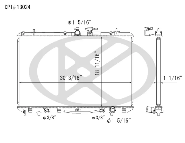 A13024 - Cooling Systems: Koyorad Radiator for Koyo Image