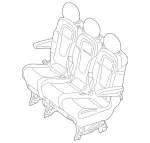 44795099019D88 - Body: Seat Assembly for Mercedes-Benz: Metris Image