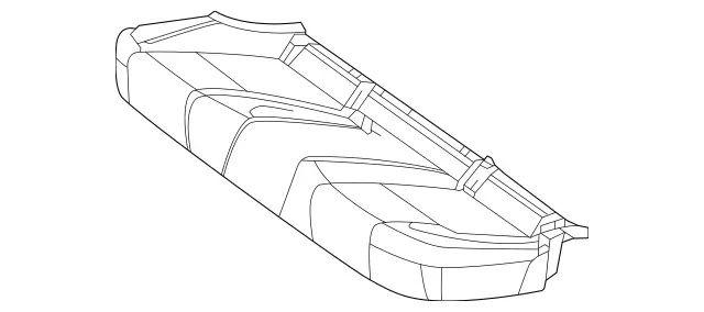 1679208906 - Rear Seat Bench: Padding, Rr Seat Cushion for Mercedes-Benz: GLE350, GLE450, GLE450e, GLE53 AMG, GLE580, GLE63 AMG S Image image
