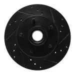 63347007R - : DFC Brake Rotor - Drilled and Slotted - Black for DYNAMIC FRICTION Image