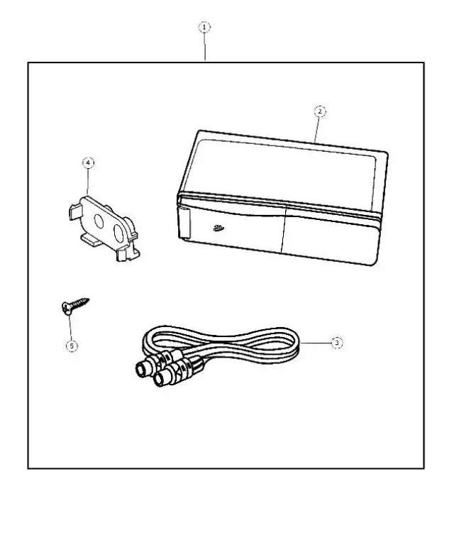 4759529AA - : Cd Changer - 6 Disc Player Kit for Mopar Image