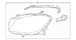 1668205761 - : Headlamp Assembly - Left - Xenon for Mercedes-Benz Image