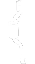 2307500123 - Trunk Lid: Rod for Mercedes-Benz: SL500, SL55 AMG, SL550, SL600, SL63 AMG, SL65 AMG Image