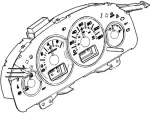 5M6Z10849AB - : Instrument Cluster for Ford: Escape | Mercury: Mariner Image