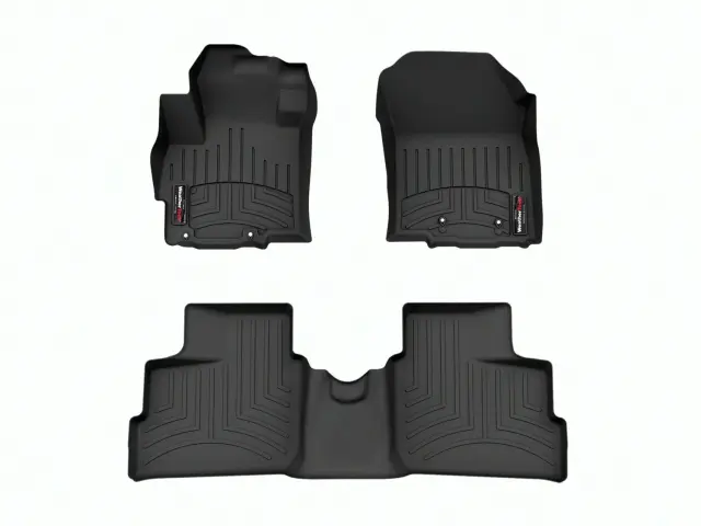 4460012 - Wheels: Front &amp; Rear Black FloorLiner™ DigitalFit® for WeatherTech Image