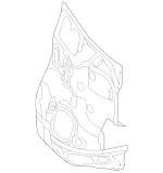 2056200401 - Front-End Assembly, Front Panel: Firewall for Mercedes-Benz Image