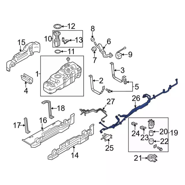 BC3Z9S278BE - Fuel System: Inlet Tube for Ford: F-250 Super Duty, F-350 Super Duty, F-450 Super Duty Image