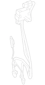 2318602592 - Windshield Washer, Emergency Equipmt: Hose Line for Mercedes-Benz: SL400, SL450, SL550, SL63 AMG, SL65 AMG Image