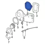 E3TZ18A491B - HVAC: Seal for Ford: Aerostar, Explorer, Ranger | Mercury: Mountaineer Image