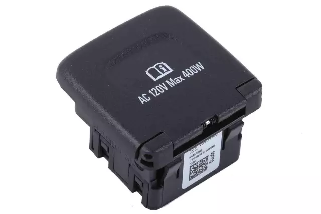 Jet Black Accessory Power Receptacle - GM (23208465)
