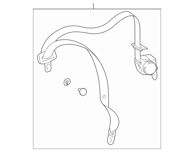 2118607485 - Rear Seat Bench: Seat Belt for Mercedes-Benz: E320, E500 Image image