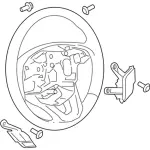 EJ7Z3600BG - Steering: Steering Wheel for Lincoln: MKC Image