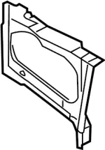 62520AG000 - Cooling System: Side Panel for INFINITI: M45 Image