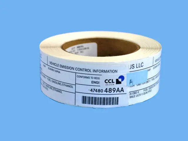 Vehicle Emission Control Information Label - Mopar (47480489AA)