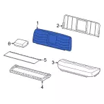 F81Z2564416AAC - Body: Seat Back Cover for Ford: F-250 Super Duty, F-350 Super Duty, F-450 Super Duty, F-550 Super Duty Image