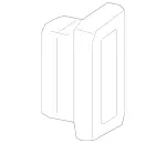 22283005547N07 - Body: Air Outlet for Mercedes-Benz Image