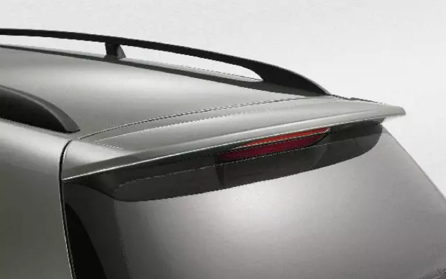 3C9071640GRU - Exterior: Hatch Top Spoiler, W/O 3rd Brake Light (Unpainted) for Volkswagen: Passat Image