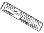 8C3Z16720P - Body: Nameplate for Ford: F-450 Super Duty Image