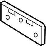 962101NF0A - Body: License Bracket for Infiniti Image