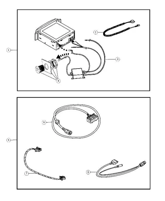 4869475AA - Electrical: Instrument Panel Jumper Wiring for Chrysler: Pacifica, Town &amp; Country | Dodge: Caravan, Grand Caravan, Ram 1500, Ram 2500 | Jeep: Commander, Liberty Image