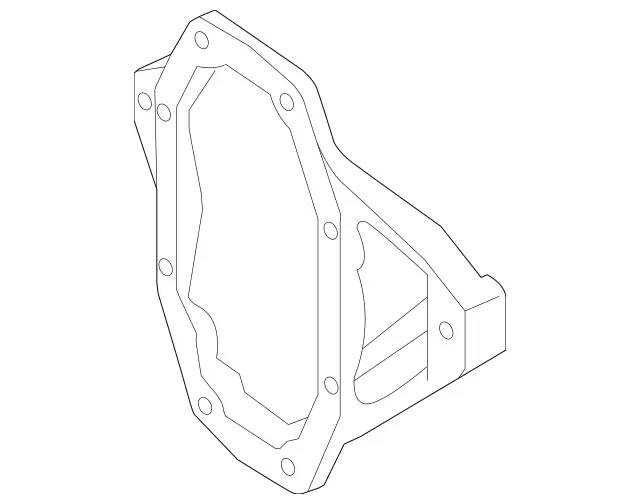 166351030864 - Rear Axle: End Cover for Mercedes-Benz: GL350, GL450, GL550, GL63 AMG, GLE300d, GLE350, GLE400, GLE63 AMG, GLE63 AMG S, GLS350d, GLS450, GLS550, GLS63 AMG, ML250, ML350, ML400, ML550, ML63 AMG Image image