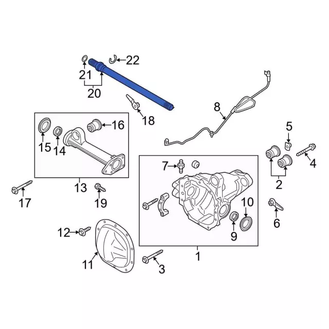 ML3Z4234L - Driveline &amp; Axles: Drive Axle Shaft for Ford Image