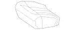 16492074467G55 - Body: Seat Cover for Mercedes-Benz Image
