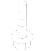 91010501201564 - Springs, Suspension and Hydraulics: Hexagon Head Bolt for Mercedes-Benz Image