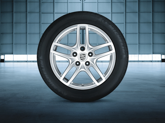 95804460242 - Wheels: 2014 Porsche Cayenne - 19-Inch Cayenne Turbo Summer Wheel-And-Tire for Porsche: Cayenne Image