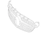 2058881500 - Detachable Parts: Protective Grille for Mercedes-Benz Image