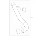 2185011182 - : Radiator Coolant Hose for Mercedes-Benz Image