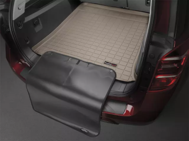 411384SK - Accessories: Tan Cargo Liner w/Bumper Protector for WeatherTech Image